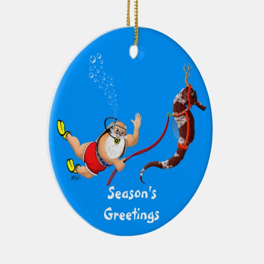 Seapaard Ornament (blauw) (Rechts)