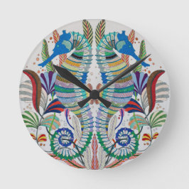 Seapaarden Acrylwandklok Ronde Klok