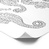 Seapaarden Adult Coloring Poster (Hoek)