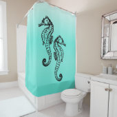 Seapaarden Aqua Douchegordijn (In situ)