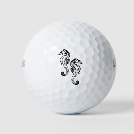 Seapaarden Aqua Golfballen (Voorkant)