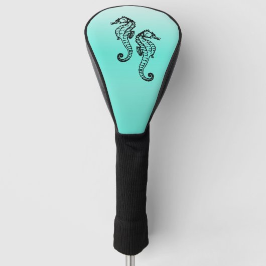Seapaarden Aqua Golfheadcover (Voorkant)