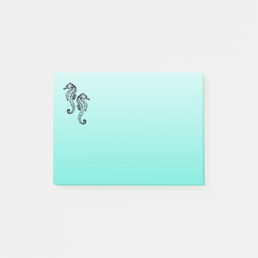 Seapaarden Aqua Post-it® Notes (Voorkant)