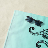 Seapaarden Aqua Strandlaken (In situ)