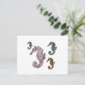 Seapaarden Art van LeahG Briefkaart (Staand voorkant)