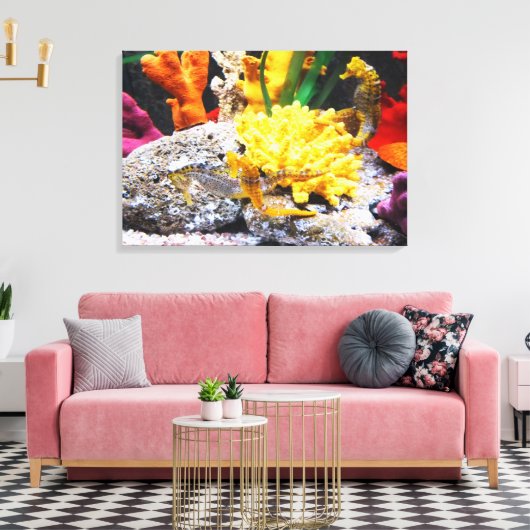 Seapaarden Canvas Afdruk (Insitu (Woonkamer))