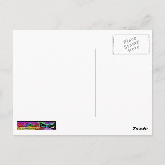 Seapaarden Cartoon Briefkaart (Achterkant)