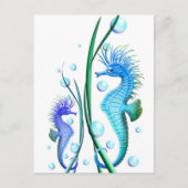 Seapaarden Cartoon Briefkaart (Voorkant)