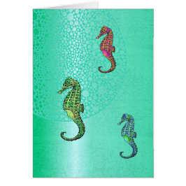 Seapaarden en Aqua Blank