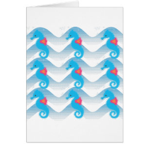 Seapaarden en Blue Waves Pattern