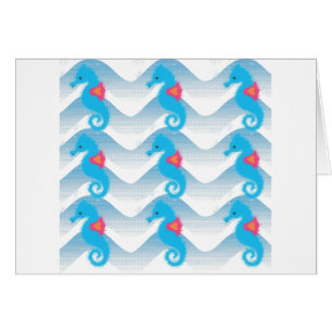 Seapaarden en Blue Waves Pattern