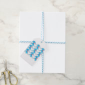 Seapaarden en Blue Waves Pattern Cadeaulabel (Met Touw)