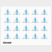 Seapaarden en Blue Waves Pattern Sticker (Vel)