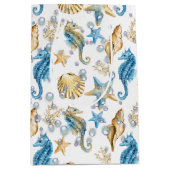 Seapaarden en Starfish in bubels Medium Cadeauzakje (Voorkant)