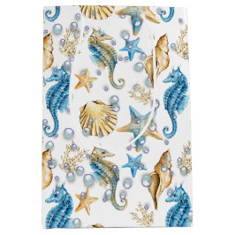 Seapaarden en Starfish in bubels Medium Cadeauzakje