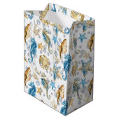 Seapaarden en Starfish in bubels Medium Cadeauzakje (Achterkant Gekanteld)