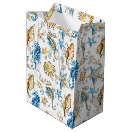 Seapaarden en Starfish in bubels Medium Cadeauzakje