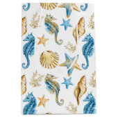 Seapaarden en Starfish On White Medium Cadeauzakje (Voorkant)
