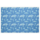 Seapaarden en Zee-schildpadden Stof (Fat Quarter)