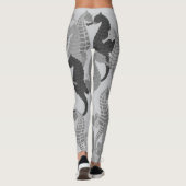 Seapaarden in de grijze schaduw - Leggings (Achterkant)