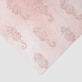 Seapaarden op de roze ontkoppeling tissuepapier (Detail)