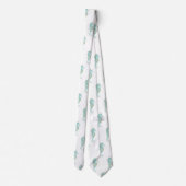 Seapaarden op White Wedding Stropdas (Achterkant)