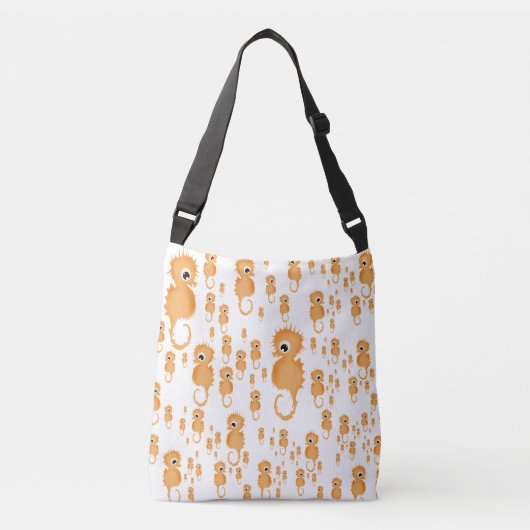 Seapaarden Patroon Crossbody Tas (Voorkant)