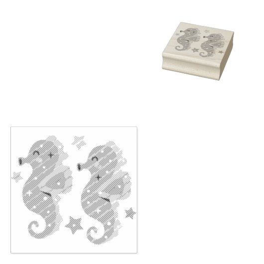 Seapaarden Rubberstempel (Gestempeld)