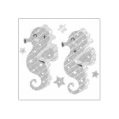 Seapaarden Rubberstempel (Afrduk)
