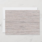 Seapaarden Rustic Driftwood Weddenschap Kaart (Achterkant)