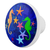 Seapaarden & Starfish L - Ceramic Knob Keramische Knop (Rechts)