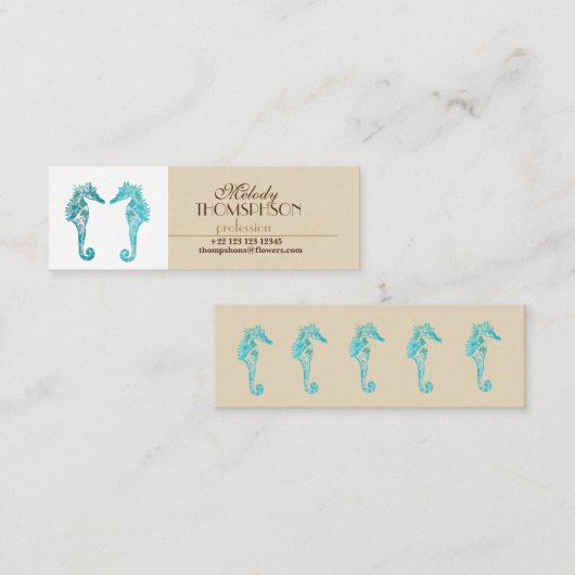 Seapaarden Visitekaartjes (Voorkant / Achterkant)