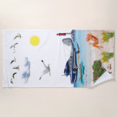 Seaplane Adventure Towel Strandlaken (Voorkant)