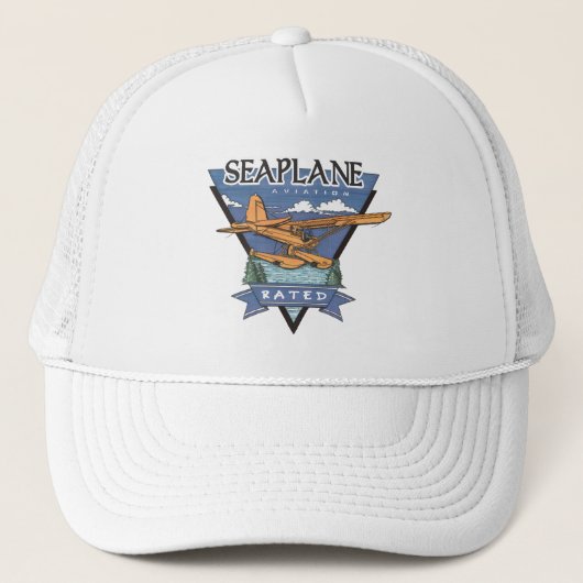 Seaplane Aviation Rated Trucker Pet (Voorkant)