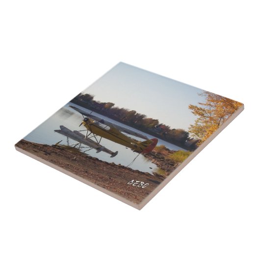 Seaplane bij het meer tegeltje (Zijkant)