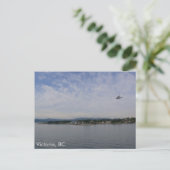 Seaplane over Victoria, BC Briefkaart (Staand voorkant)