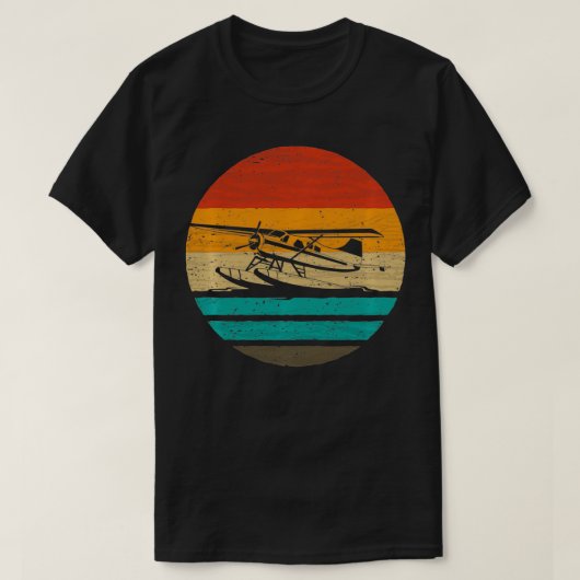 Seaplane Retro Style T-shirt (Design voorkant)