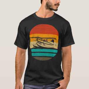 Seaplane Retro Style T-shirt