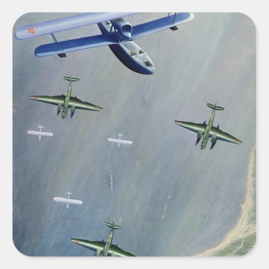 Seaplanes, 1933 vierkante sticker (Voorkant)