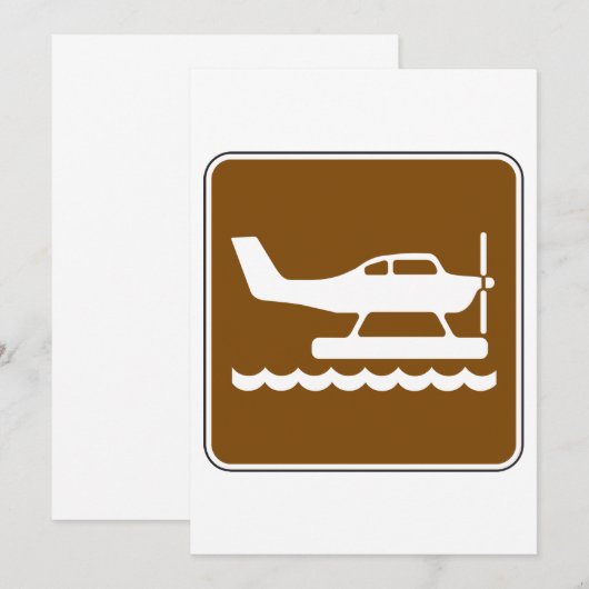 Seaplanes Sign Kaart (Voorkant / Achterkant)