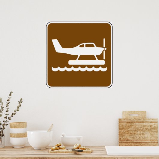 Seaplanes Sign Poster (Keuken)