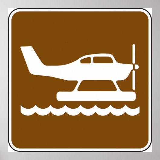 Seaplanes Sign Poster (Voorkant)