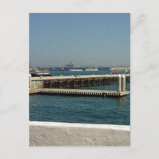 Seaport Village Vliegtuig Carriers Pier Water Bay Briefkaart