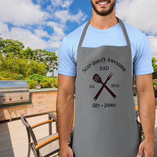 Sear-iously Geweldige Vader BBQ Schort