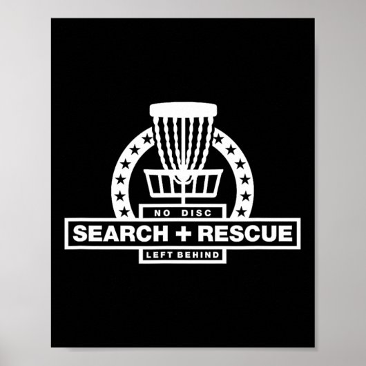 Search and Rescue Disc Golf Poster (Voorkant)
