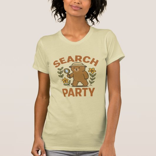 “Search Party” Bear T-Shirt (Voorkant)