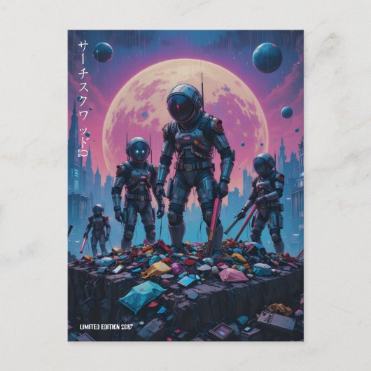 "Search Squad Ω" Briefkaart (Voorkant)