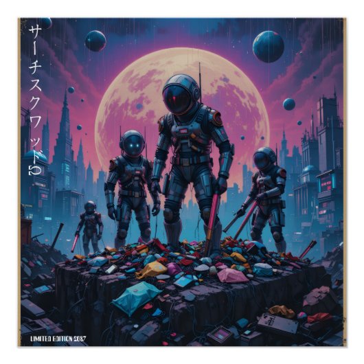 "Search Squad Ω" Perfect Poster (Voorkant)