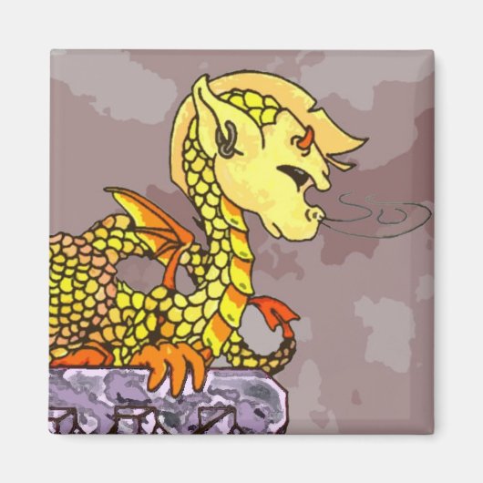 Seared de Baby Dragon Magnet (Voorkant)