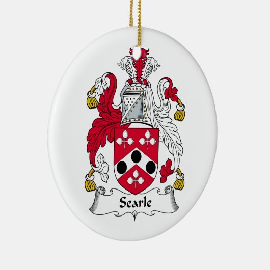 Searle Family Crest Keramisch Ornament (Rechts)